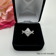 1.25 ctw Marquise Twisted Halo Ring