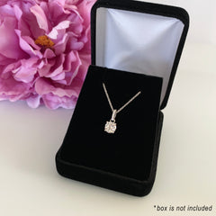 1 ctw Accented Round Solitaire Necklace