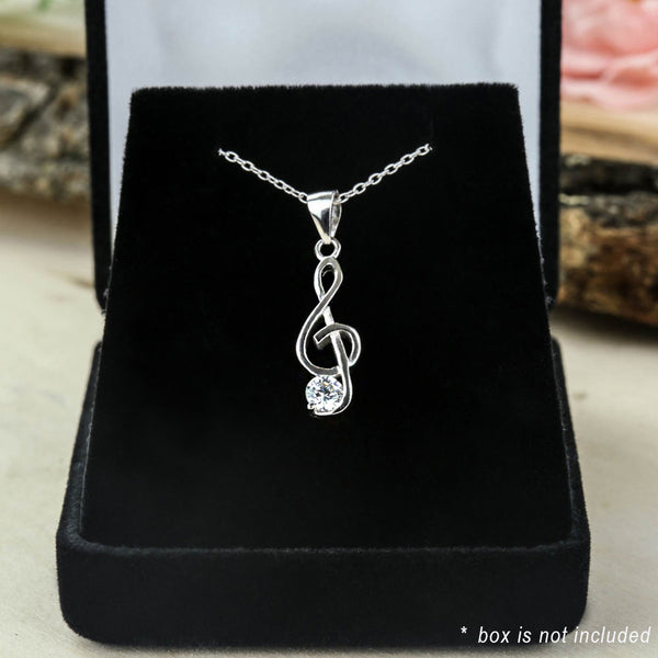 1/4 ct Music Lover Necklace - 50% off Final Sale