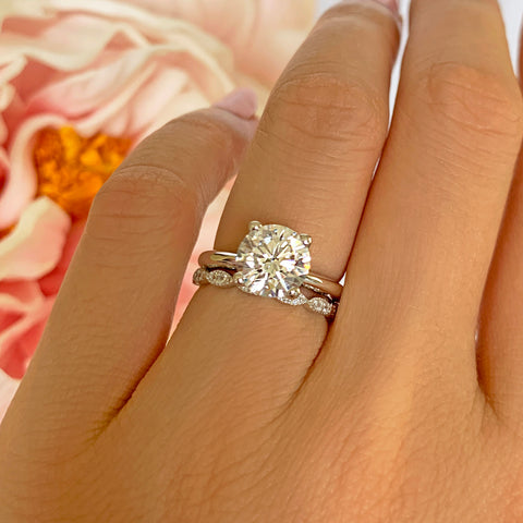 3 ct Pear Solitaire Ring - 50% Final Sale, Sz 4 or 4.5