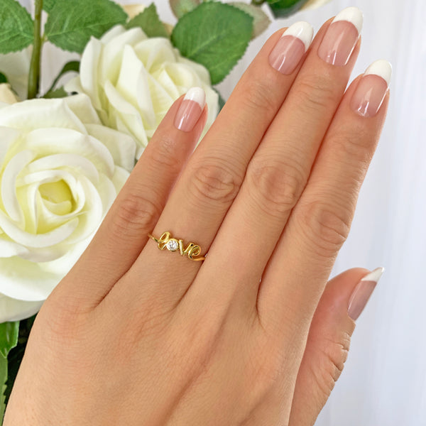 14k Pure Gold Entwined Ring, Love Double Connected Heart Engagement Ring |  eBay